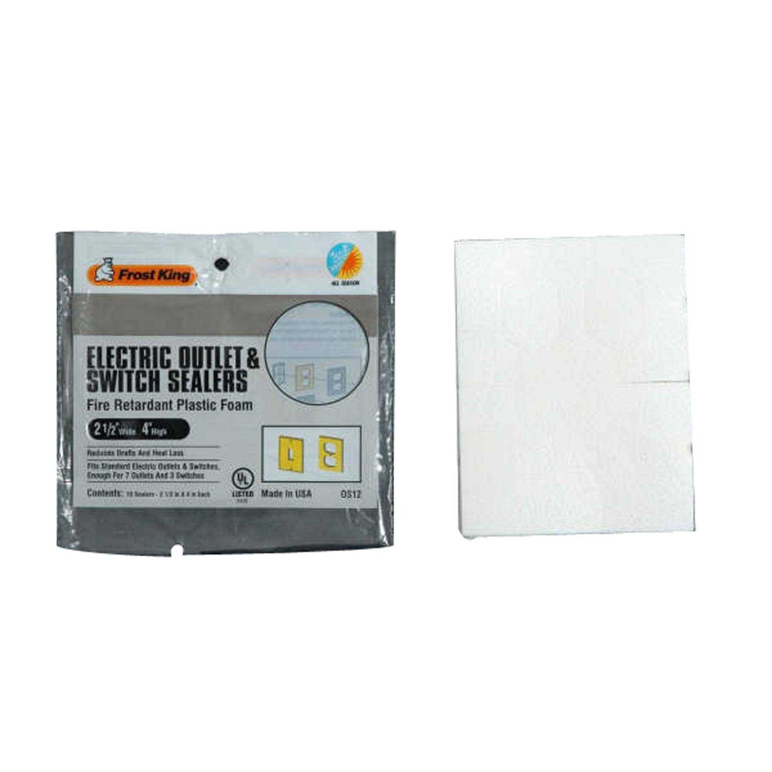 Frost King White 1 gang Plastic Toggle Wall Plate Sealers - Image 2