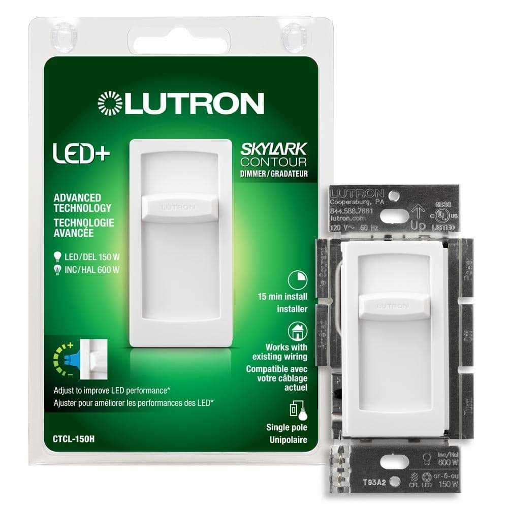 Lutron CTCL-150H-WH Skylark Contour Dimmer White - Image 5