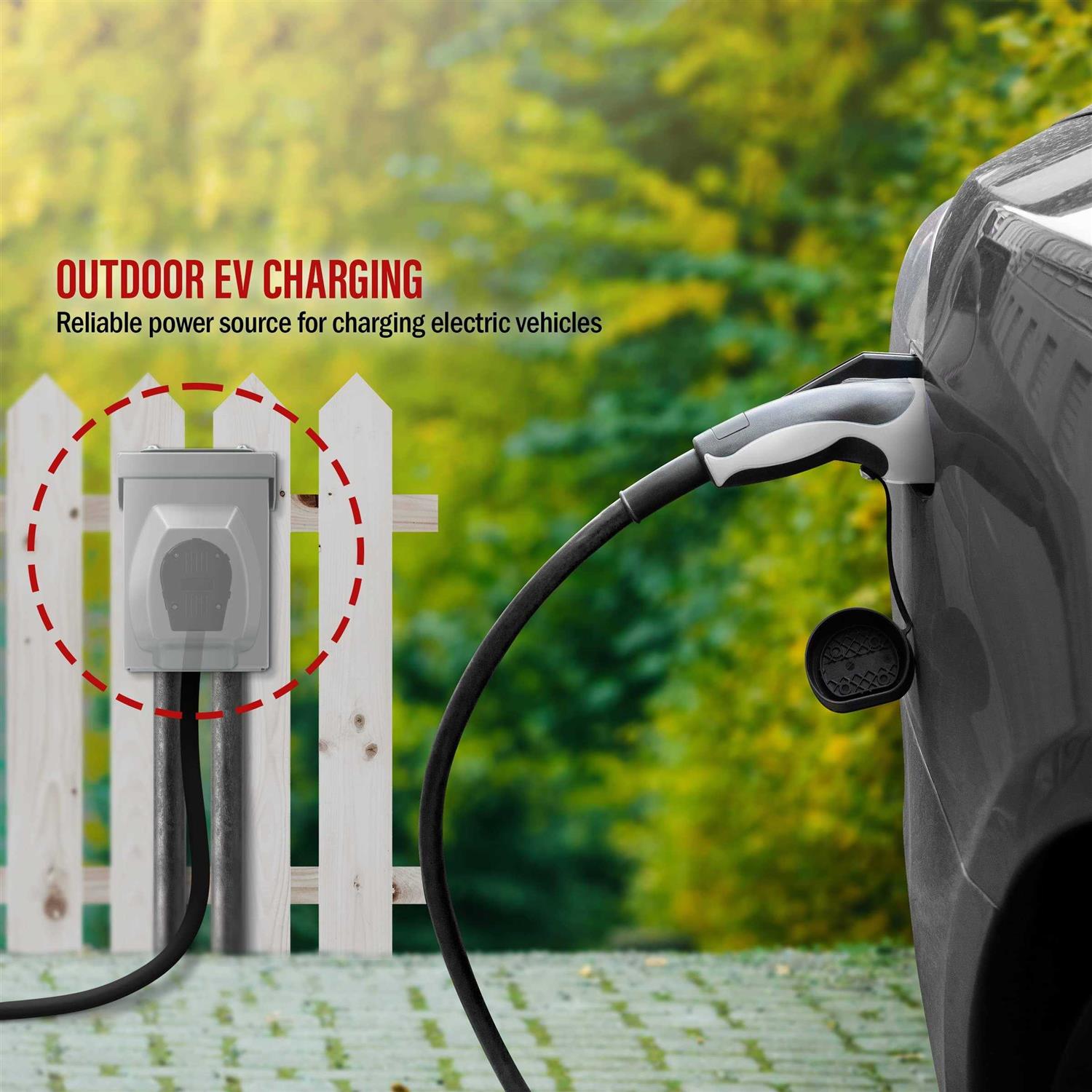 ENERLITES 50 Amp 125/250V NEMA 14-50R Power Outlet, Lockable Weatherproof Receptacle for RV, Electric Car, Generator, and More - Image 5