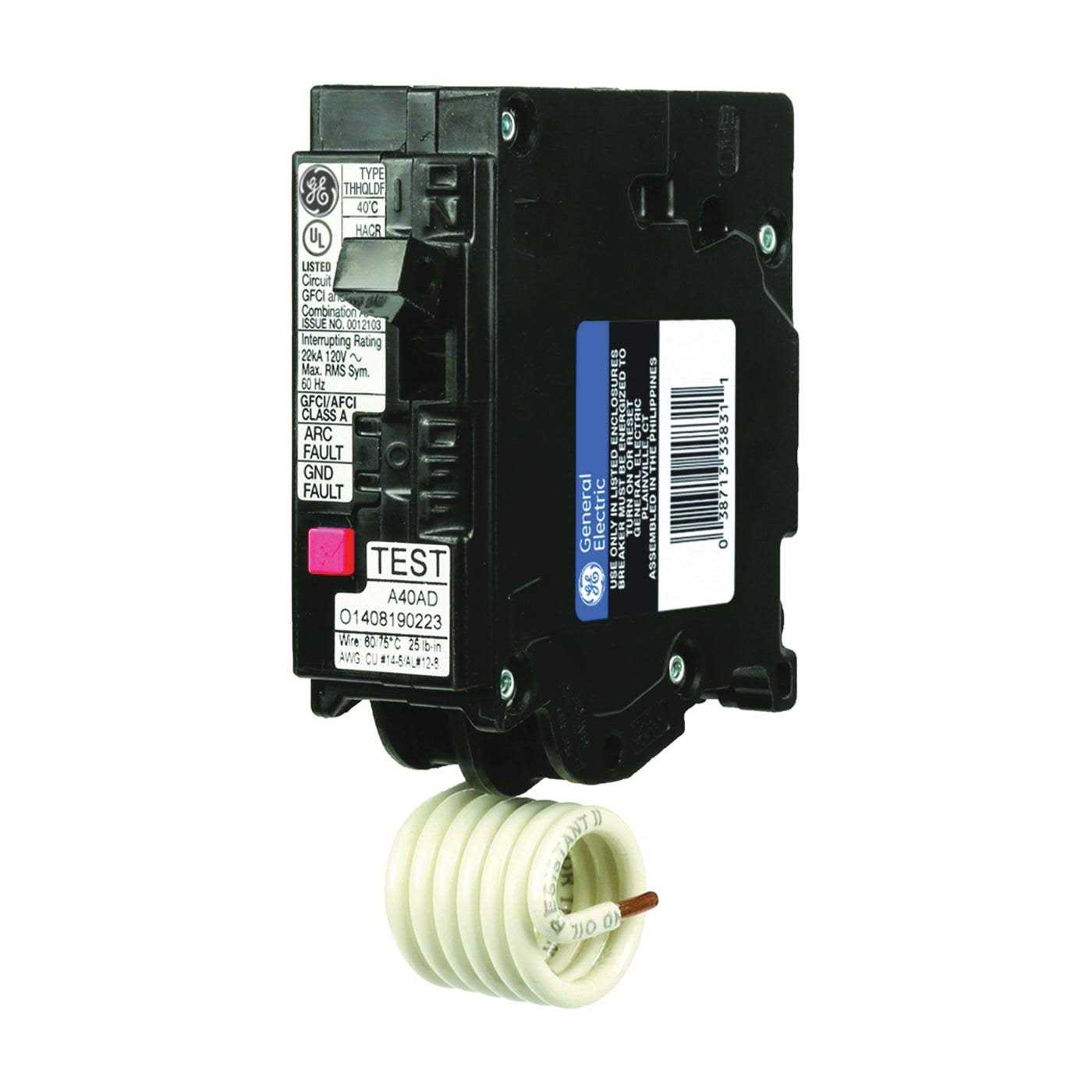 GE THQL1120DFP Q-Line 20 Amp 1-Pole Dual Function Arc Fault/GFCI Breaker - Image 4