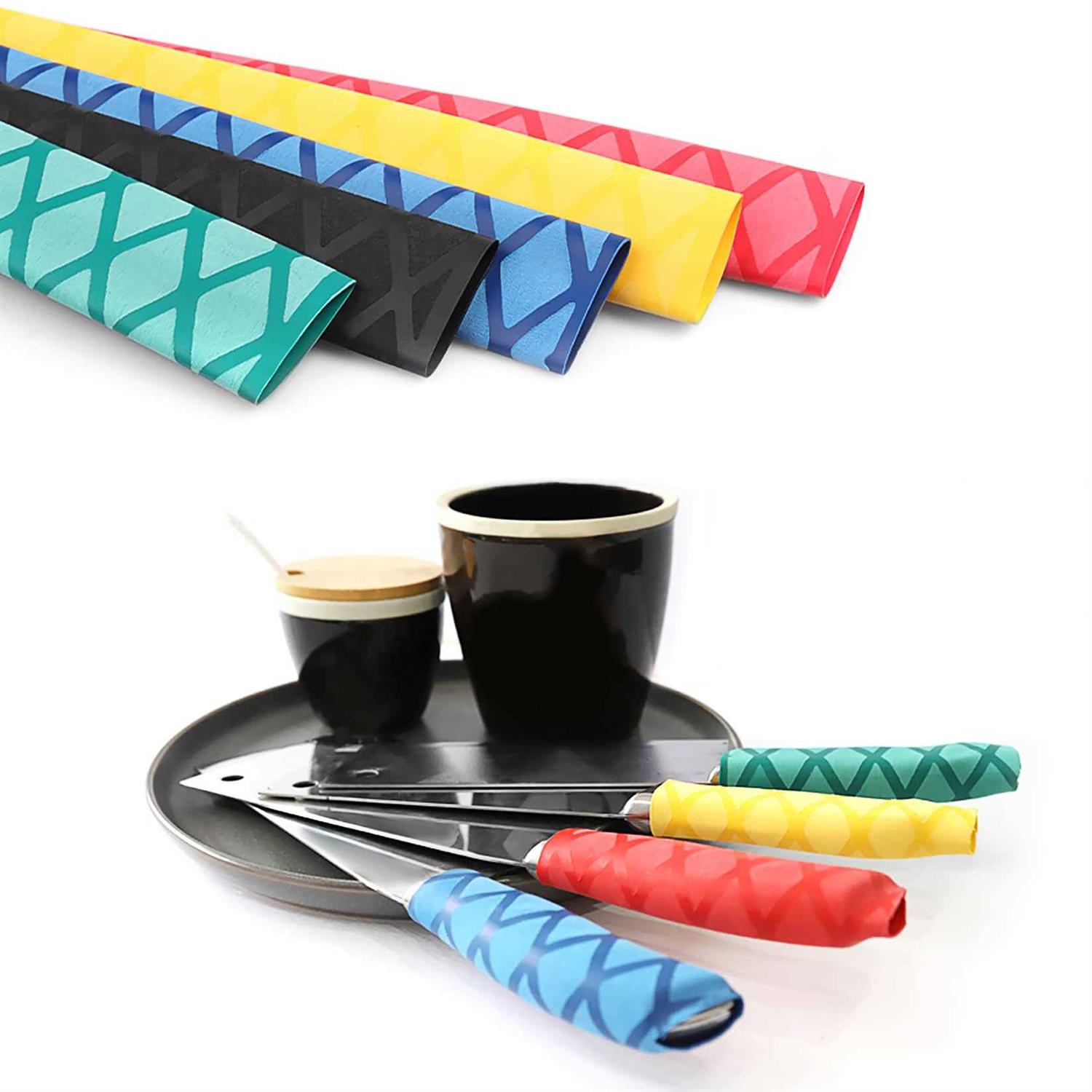 eTekGo X-Tube Heat Shrink Wrap Tubing 39&64 Lengths for Rod Grips-5 Color 14 Sizes - Image 3