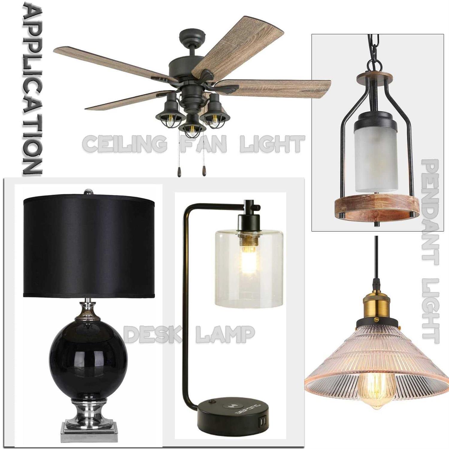 Light Socket Shade Rings,Aluminum Threaded Socket Ring for Medium Base E26 Sockets,Retaining Rings for Glass Lamp Shades/Light Fixtures,Lock Thread - Image 5