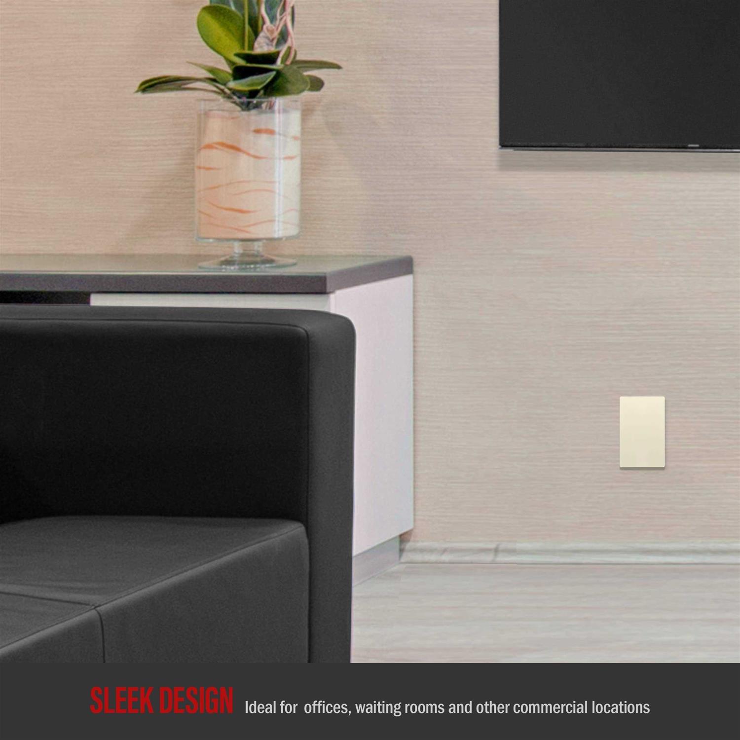 Enerlites Screwless Blank Wall Plate Child Safe Blank Device Outlet Cover - Image 5