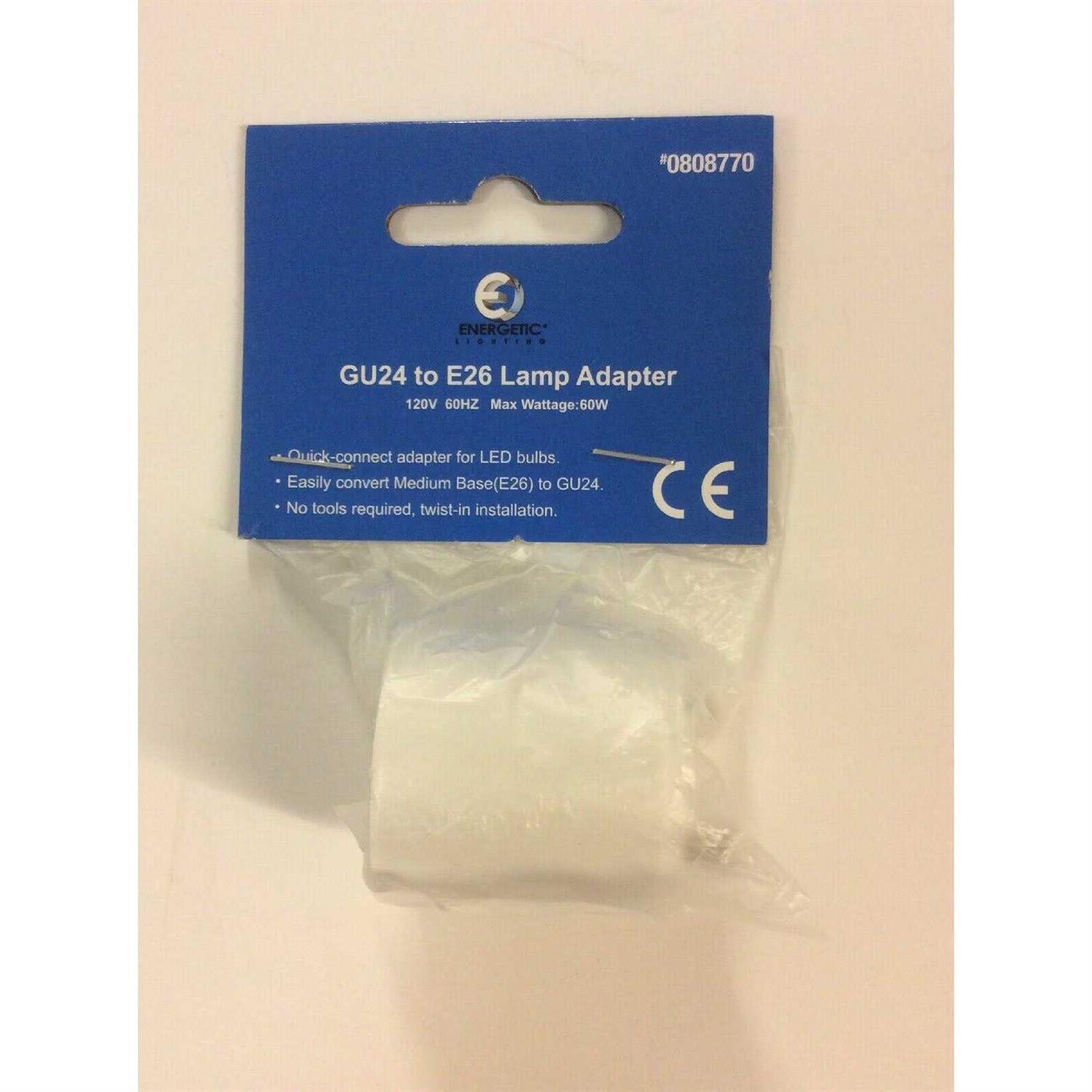 Energetic 60-Watt White Medium Light Socket Adapter - Image 4