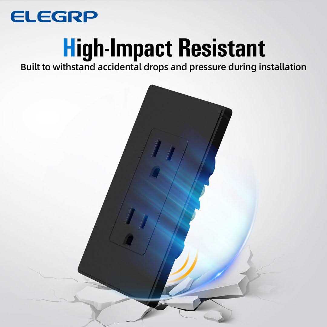 ELEGRP Decorator 15 Amp 125-Volt Residential Grade Self Grounding Duplex Outlet ESR003A-0210SWP - Image 5