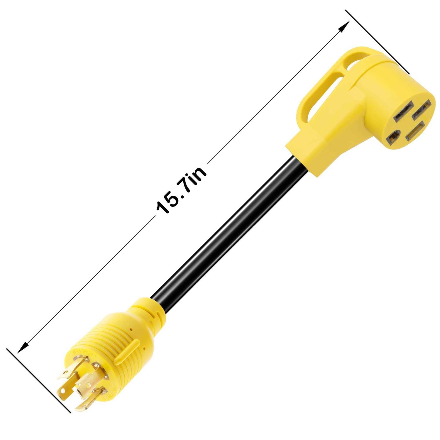 Flameweld Generator Adapter Cord Nema L14-30P Twist Lock Male Plug to Tt-30R - Image 5