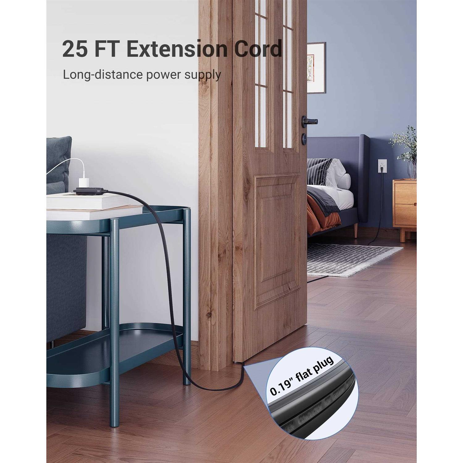 DEWENWILS 3 Extension Cord with Flat Plug,16/3 AWG Grounded Power Indoor Use - Image 3