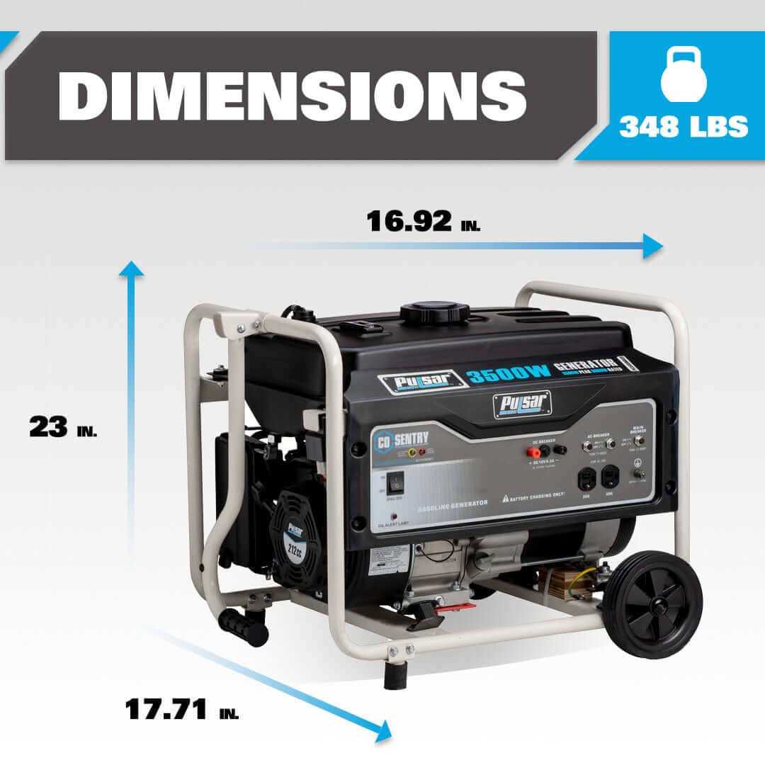 Pulsar 3500-Watt Gas Powered Portable Generator PG3500MR - Image 5