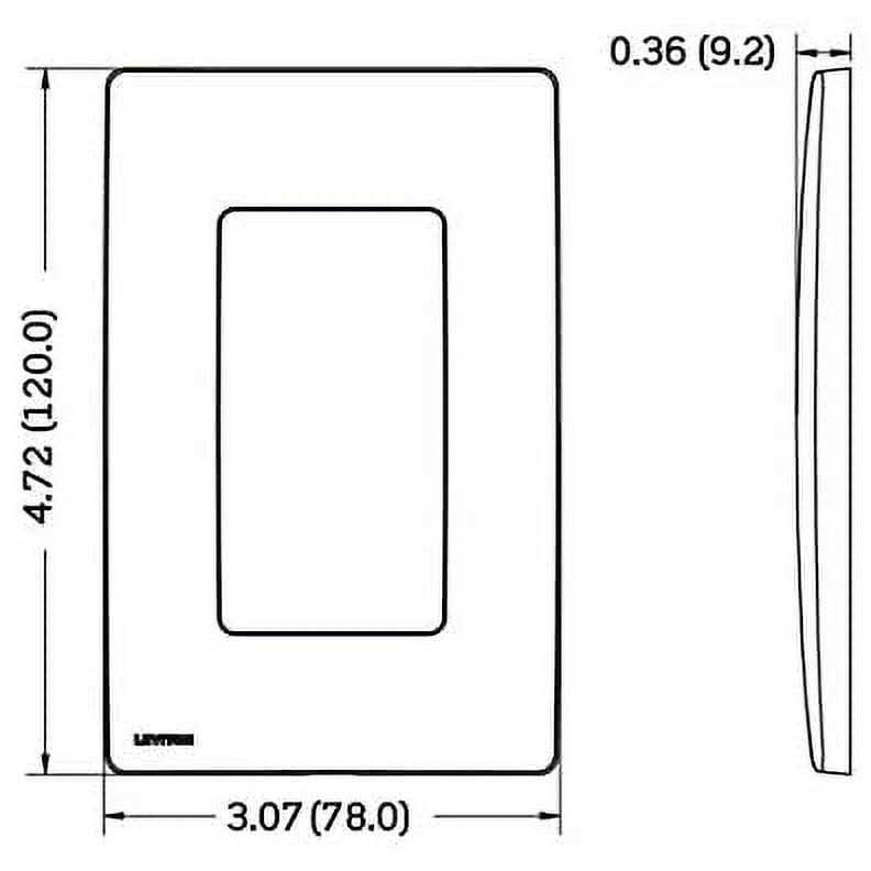 Leviton REWP1-PG Renu 1-Gang Screwless Snap-On Wallplate - Image 3