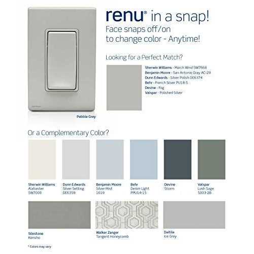Leviton REWP1-PG Renu 1-Gang Screwless Snap-On Wallplate - Image 5