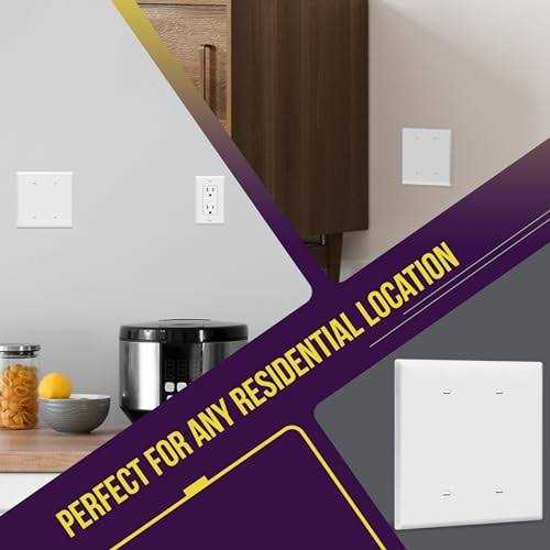 Enerlites 2-Gang Blank Wall Plate Cover 8802 - Image 5
