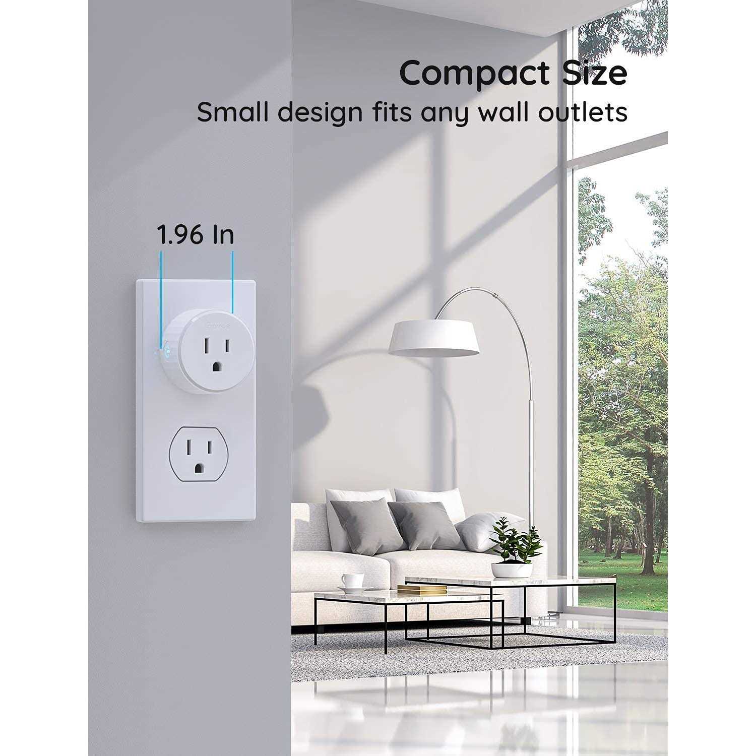 Govee Smart Plug WiFi Plugs Work with Alexa & Google Assistant Smart Outlet with Timer & Group Controller - Image 3
