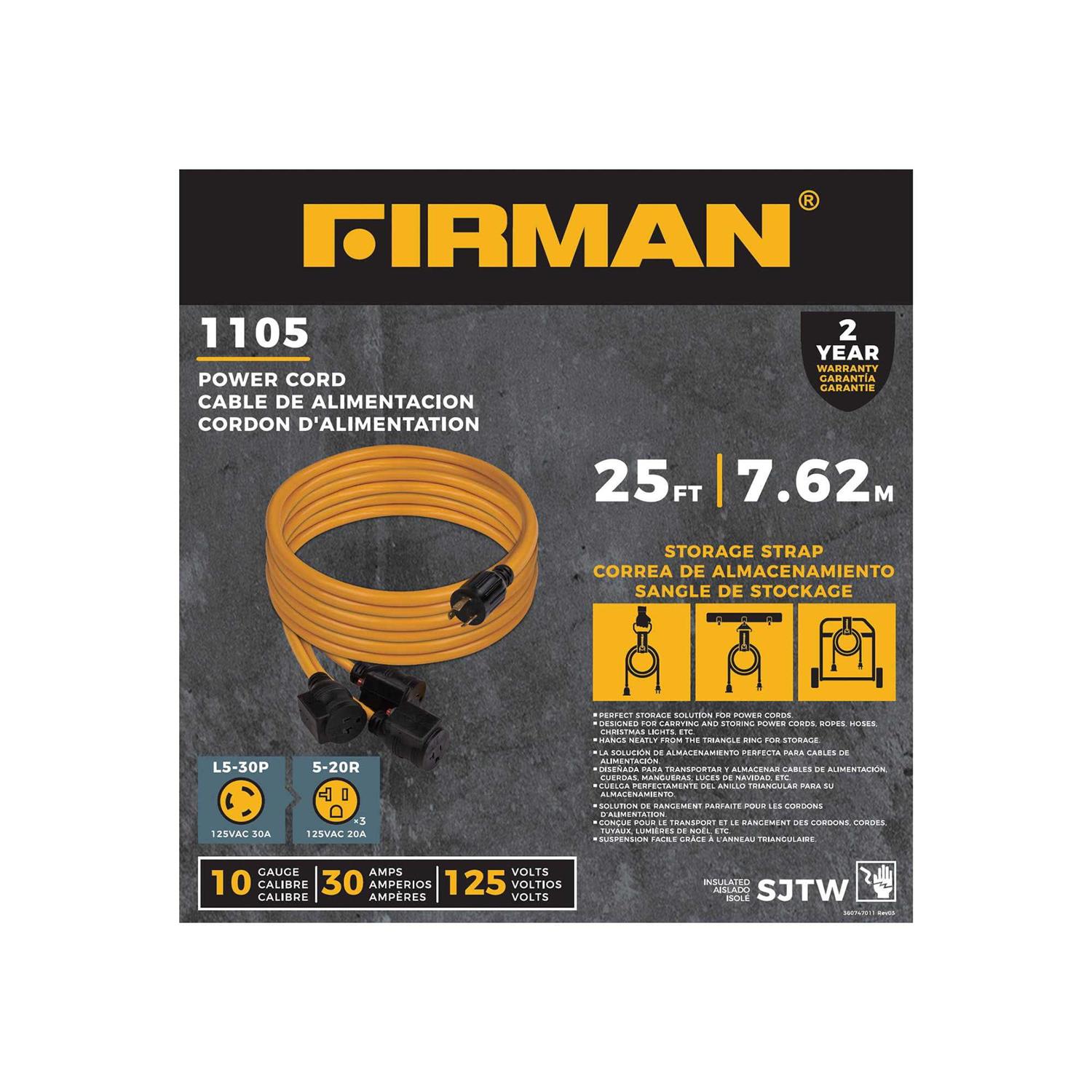 Firman 1105 L5-30P Power Cord - Image 3