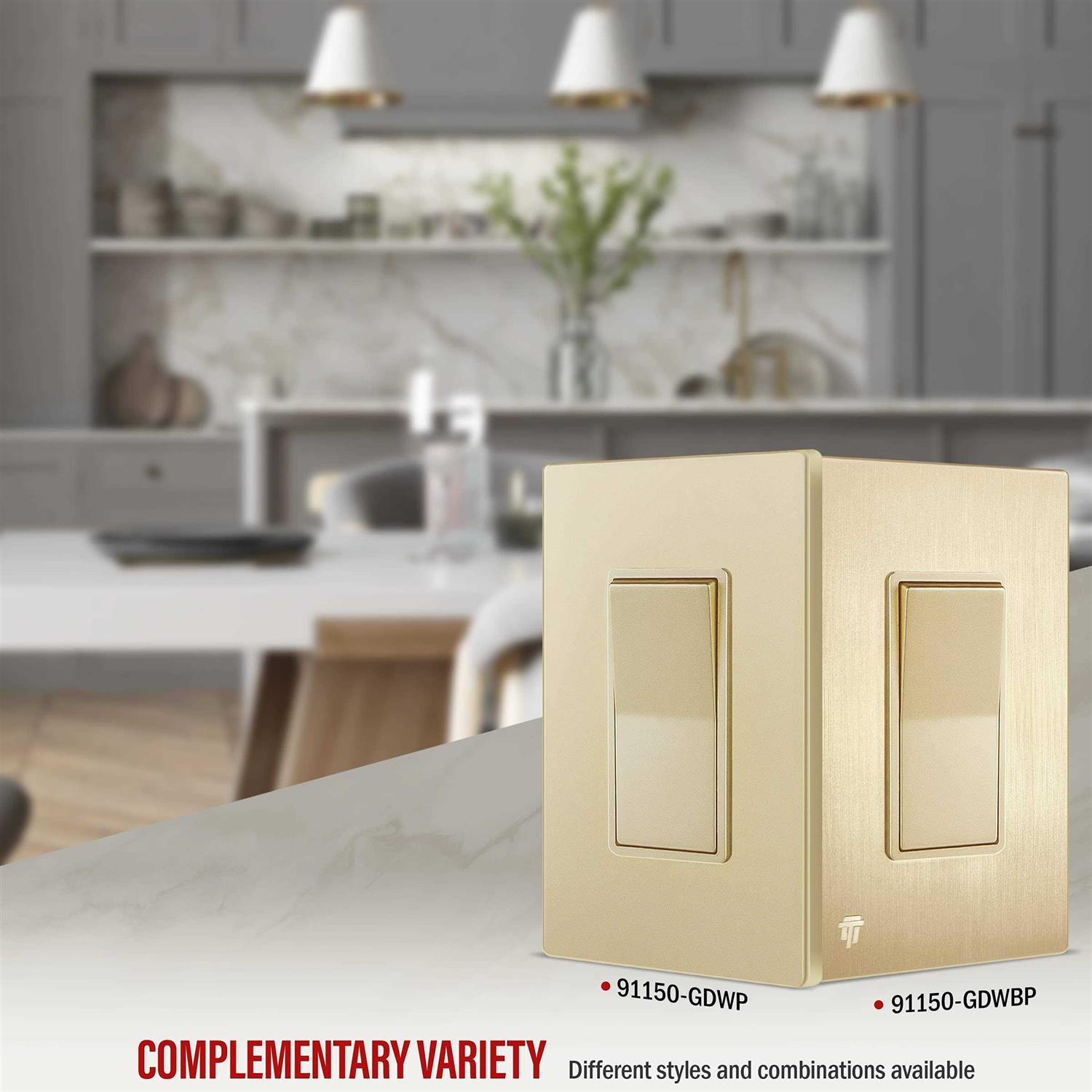 Enerlites Elite Series Decorator Light Switch with Brushed Screwless Wall Plate - Image 4