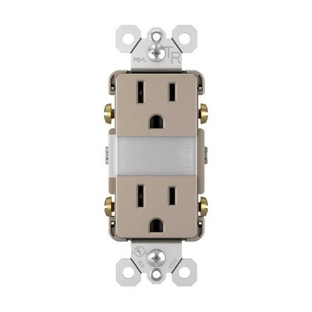 Legrand Radiant 15A Tamper-Resistant Outlet with Night Light NTL885TRBKCC6 - Image 4