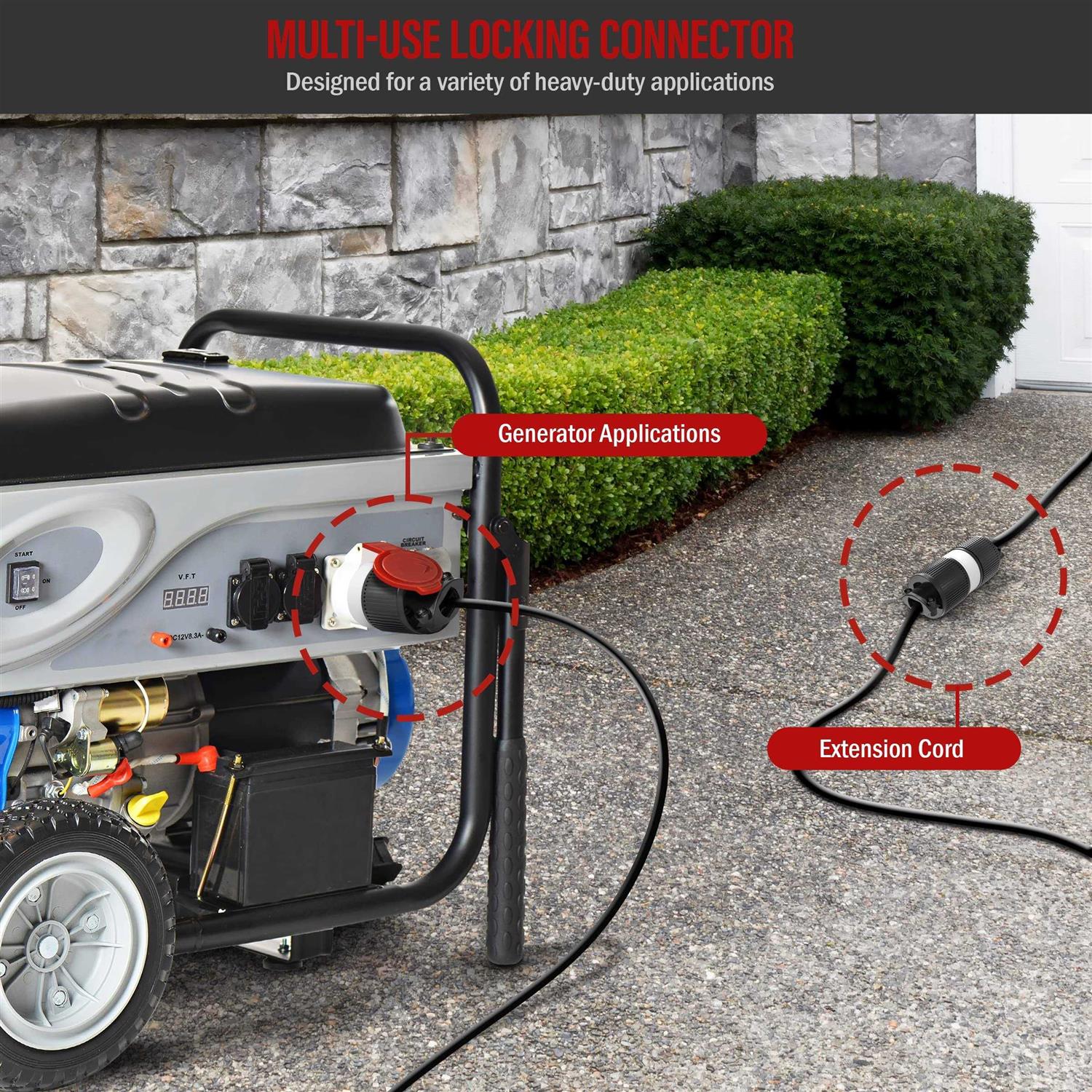 Enerlites 66421-BK Industrial Grade Locking Plug - Image 5