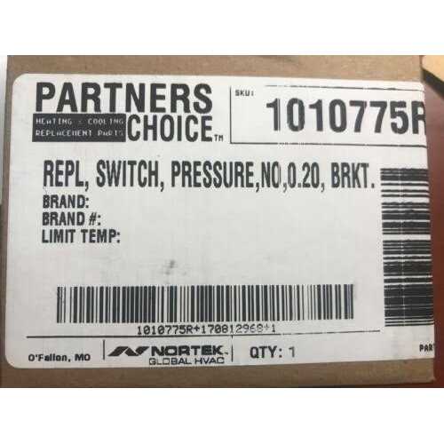 Nordyne 632453 Pressure Switch - Image 2