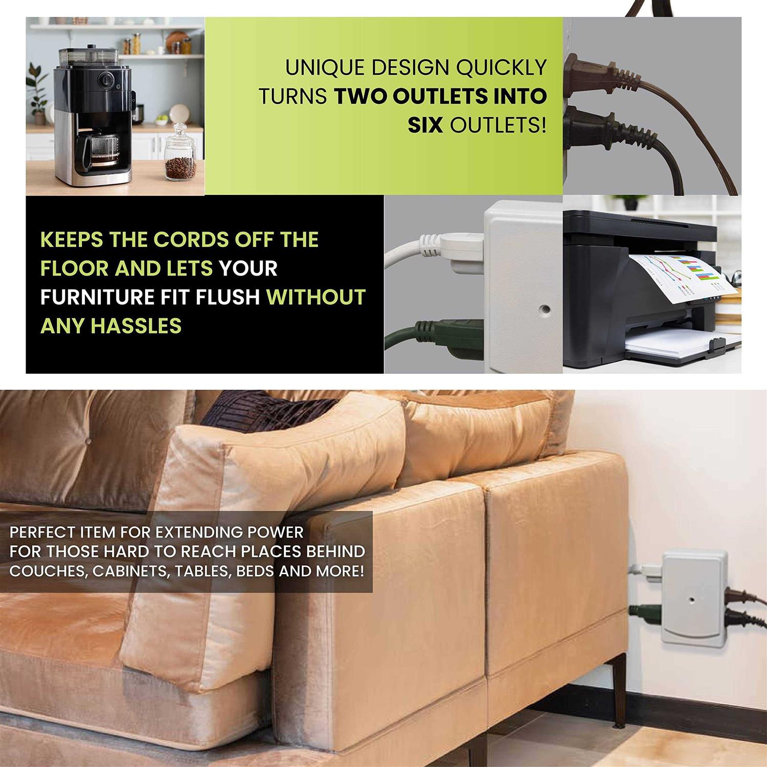 GoGreen Power 6-Outlet Side Mount Wall Tap - Image 5