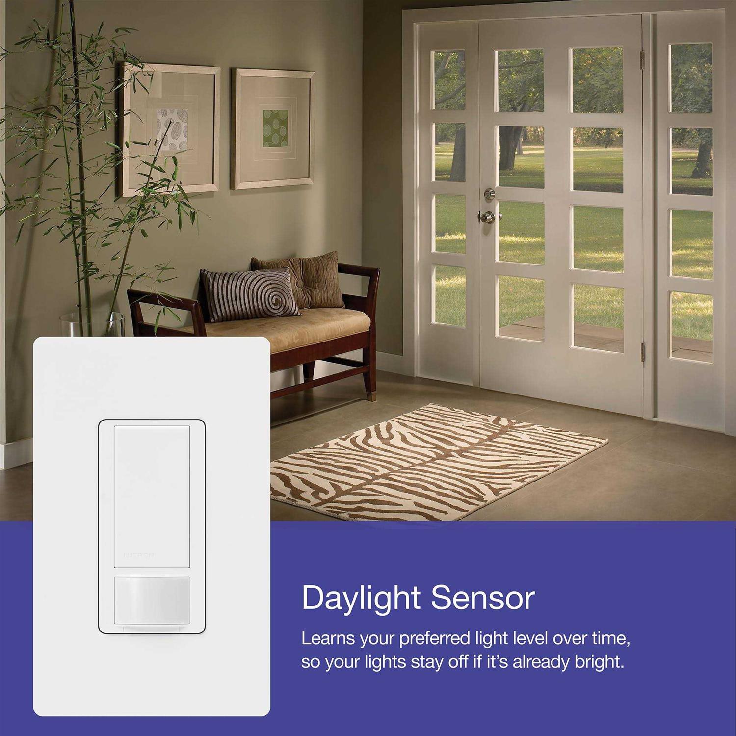 Lutron MSCL-OP153M-GR Maestro Occupancy Sensor LED+ Dimmer - Image 5