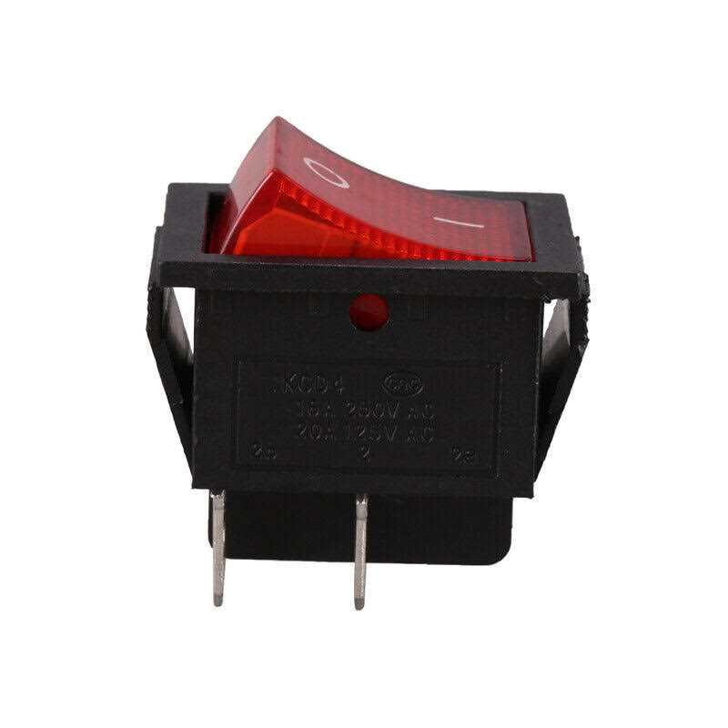 Red Light Illuminated 4 Pin Dpst On/off Snap in Rocker Switch 16A 20A 250v AC - Image 3