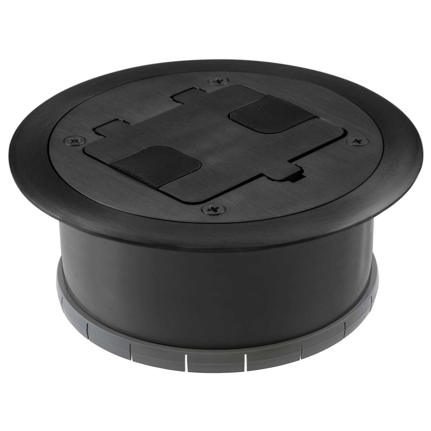 Hubbell RF406BK Floor Box
