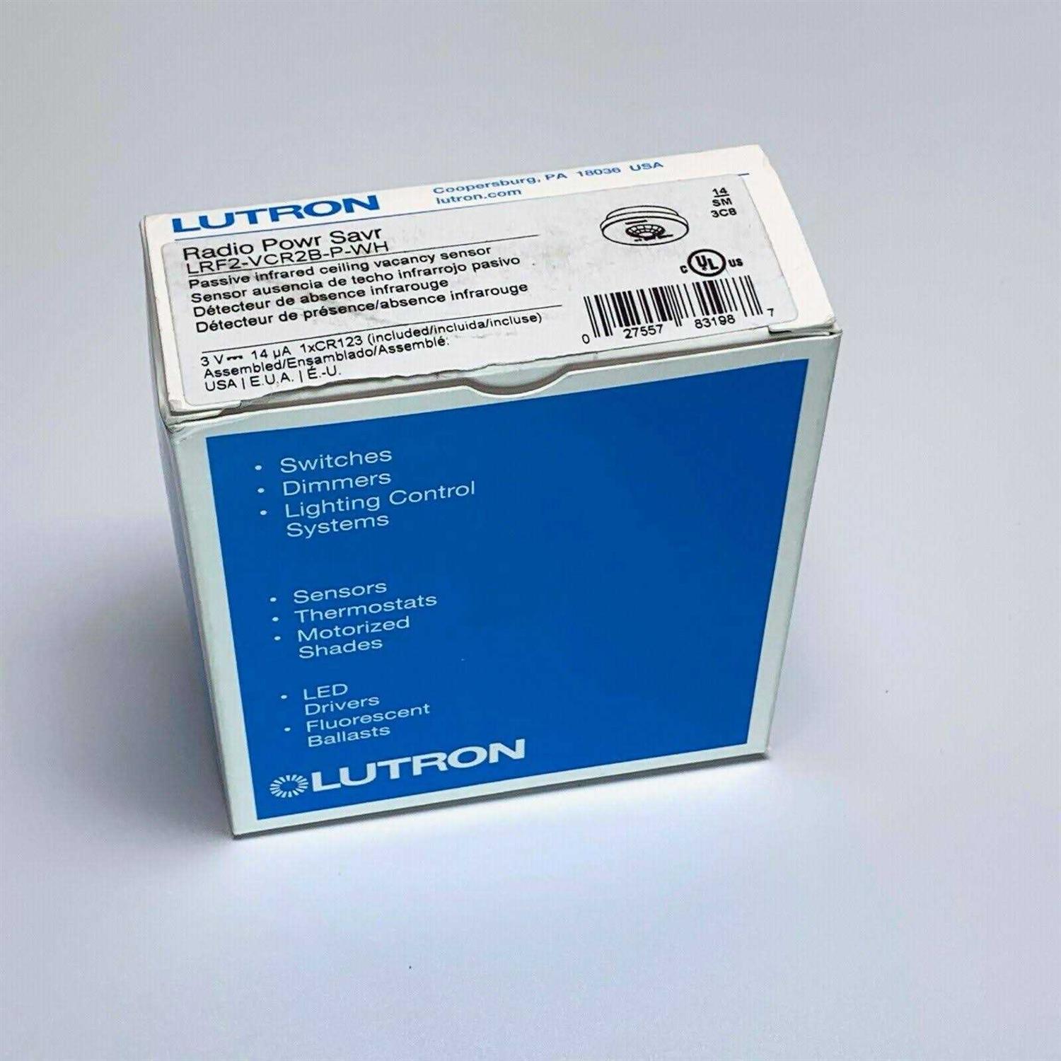 Lutron LRF2-VCR2B-P-WH Radio Powr Savr Wireless Ceiling-Mounted Vacancy Sensor - Image 5
