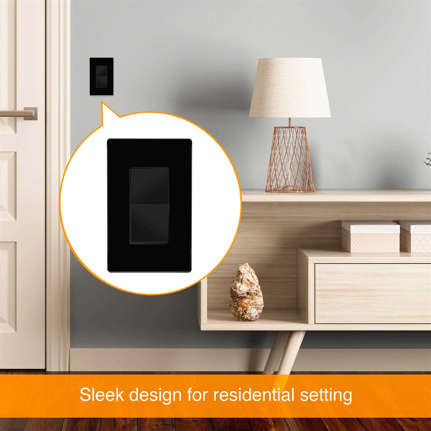 Enerlites Screwless Decorator Wall Plate Child Safe Outlet Cover - Image 3