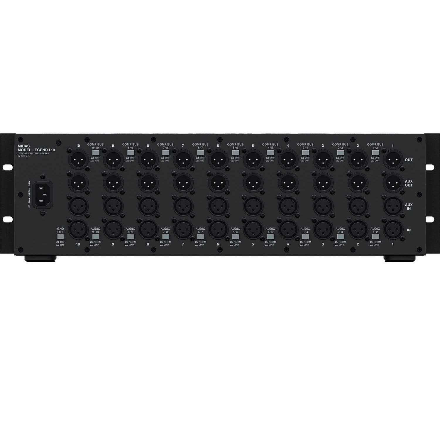 Midas L10 Legend 10-slot Rackmount 500 Series Chassis - Image 3