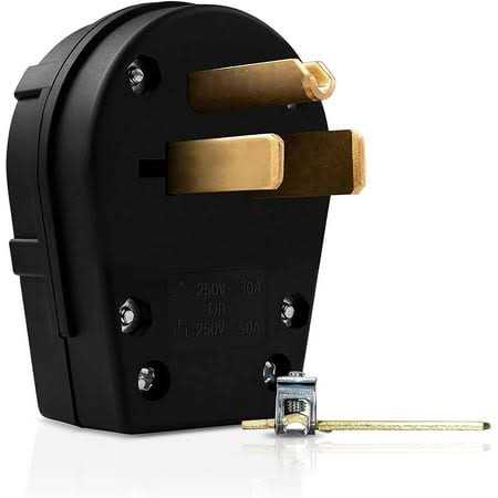 Enerlites Straight Blade Angle Plug AC Dryer Replacement Male Angle Plug - Image 5