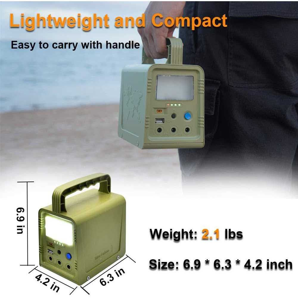 ECO-WORTHY 84Wh Portable Power Station Solar Generator With 18W Solar Panel - Image 4