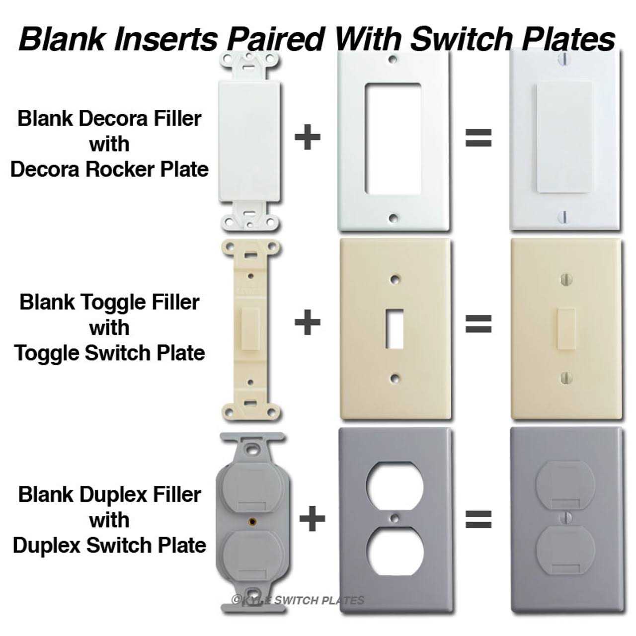 Leviton Toggle Blank Insert Plastic 80700 - Image 4