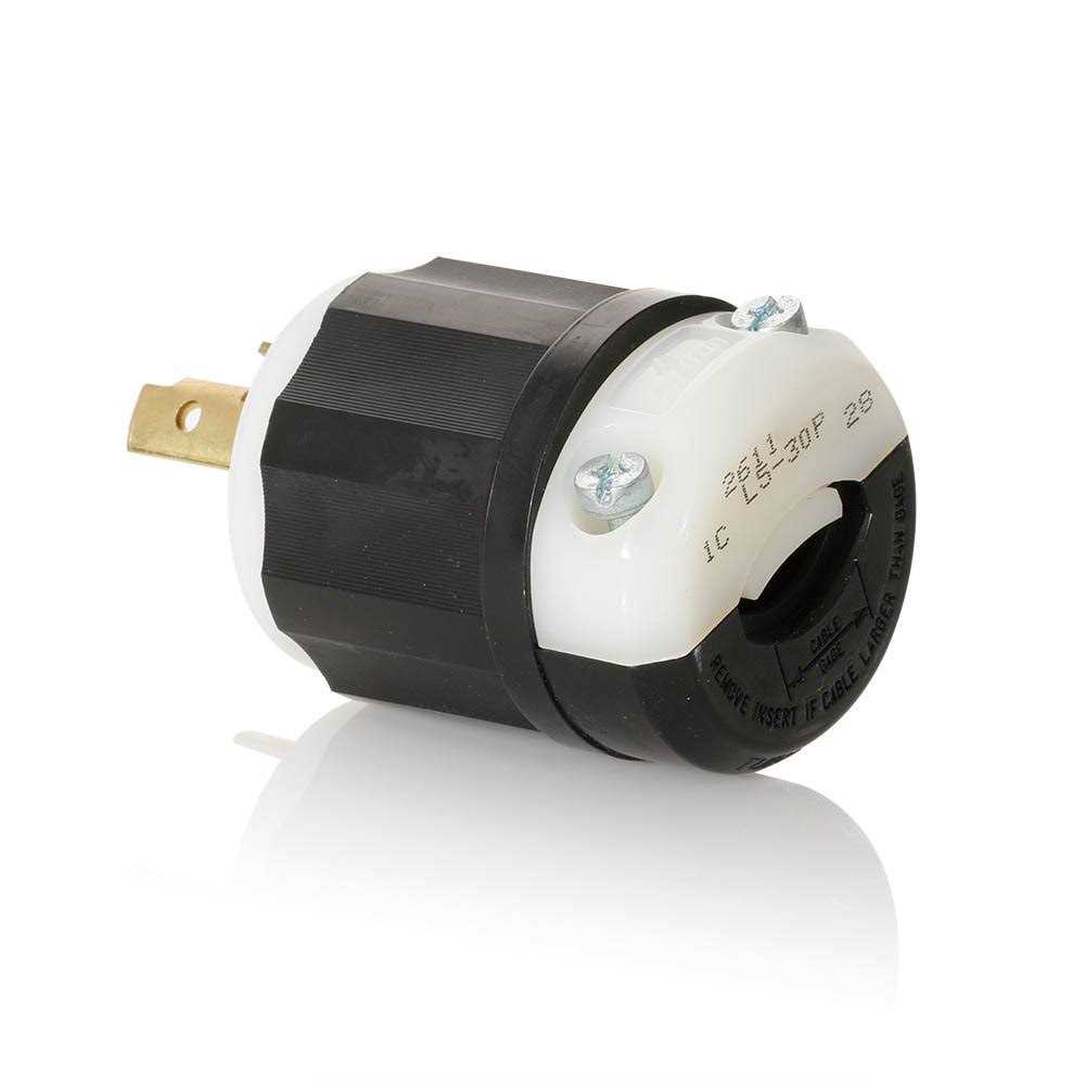 Leviton 30A / 125V 2 Pole 3 Wire Ground Plug - Image 2
