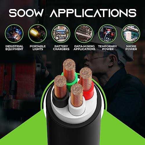 Gearit 6 AWG Portable Power Cable Soow 600v 6 Gauge Electric Wire for Motor Leads - Image 4