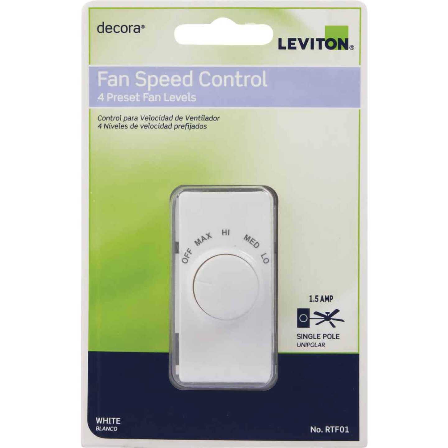 Leviton RTF01-10W Rotary Fan Speed Control White R24-RTF01-10W - Image 4