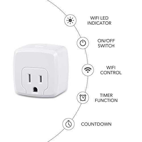 HBN Smart Plug Mini 15A WiFi Smart Outlet Works with Alexa - Image 5