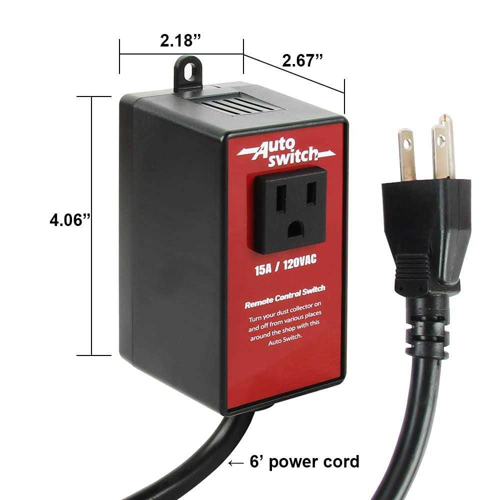 mccarthycor o\&s;skool o&s;skool 110v wireless remote control for dust collector s - Image 5