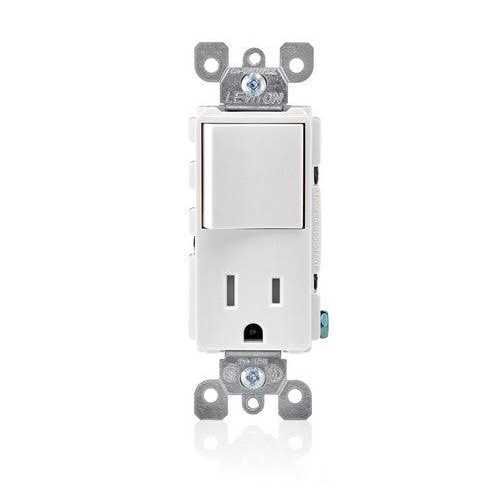 Leviton T5625-E Decora Combination Switch and Tamper-Resistant Receptacle - Image 2