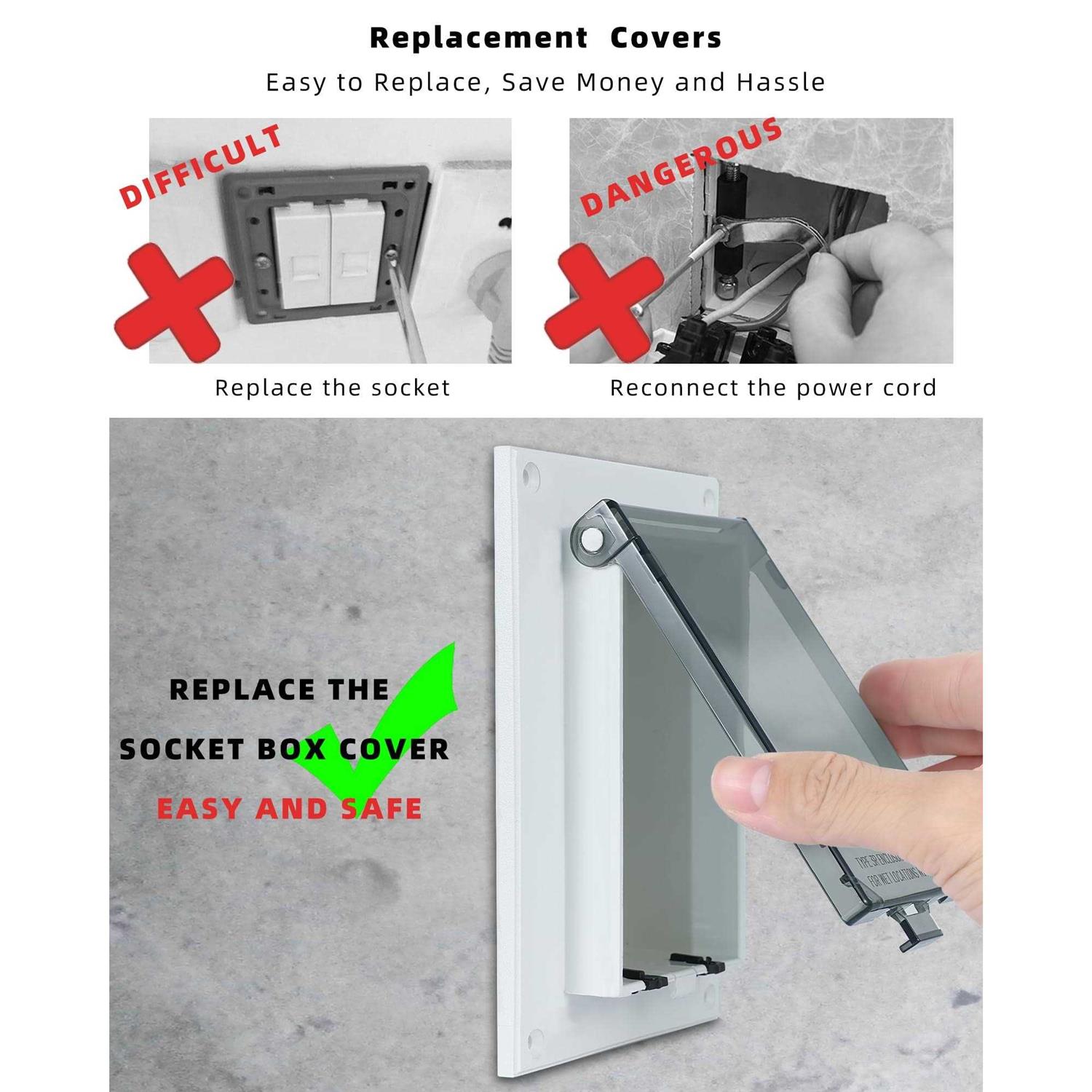 Magaliyo Electrical Box Replacement Cover DBVC-1 Extra Duty Replacement for All-Weather Use - Image 5