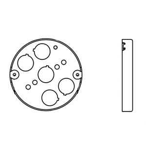 Raco Electrical Box,Round Ceiling Pan,4X1/2in 293 - Image 3