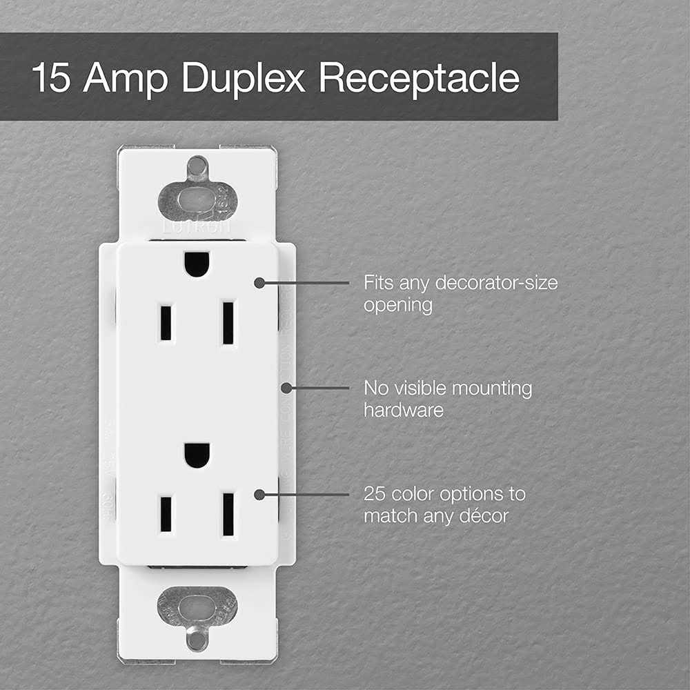 Lutron SCR-15-MN Claro 15A Receptacle - Image 3