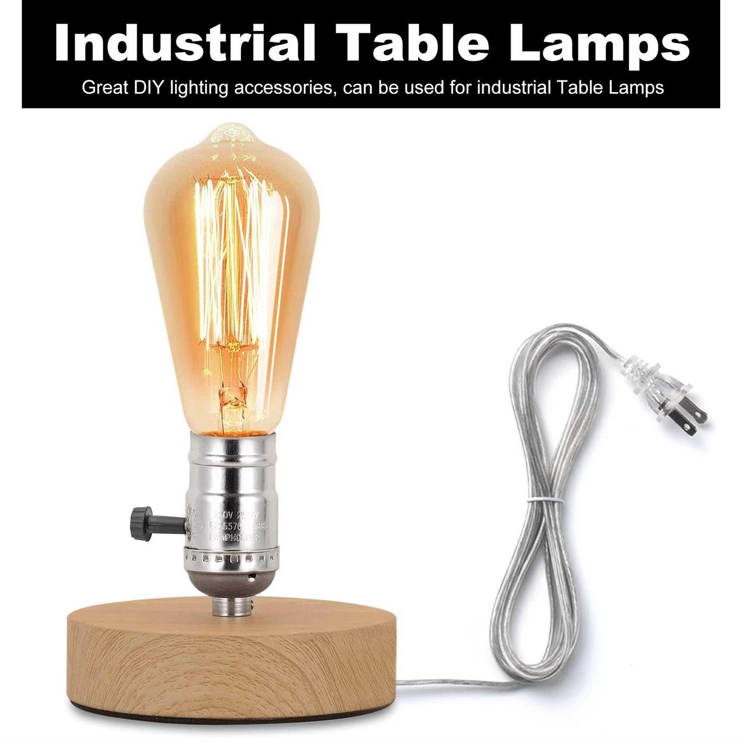 Lamp Socket Replacement Kit, Lamp Parts for Rewire or Repair Table and Floor Lamps, Includes 3 Way Socket, 12 Foot Matching Cord and Essential - Image 4