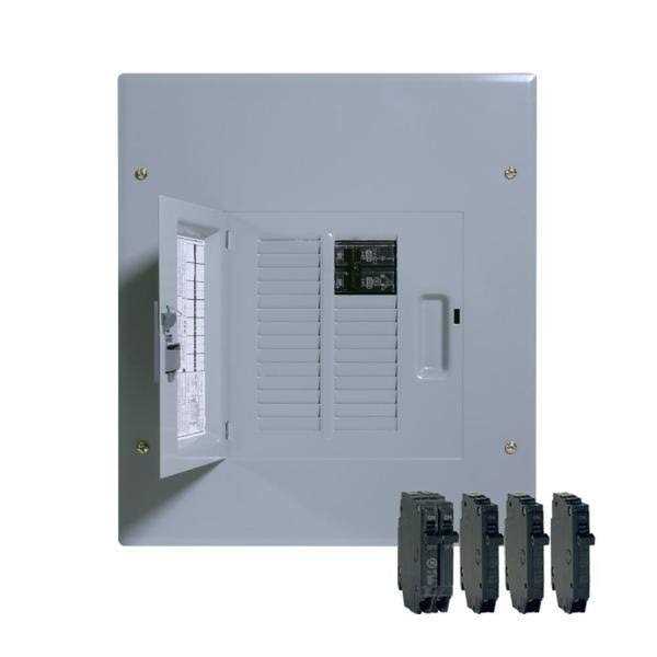 GE 100 Amp 12-Space 22-Circuit Main Breaker Indoor Load Center and Breaker Kit - Image 5