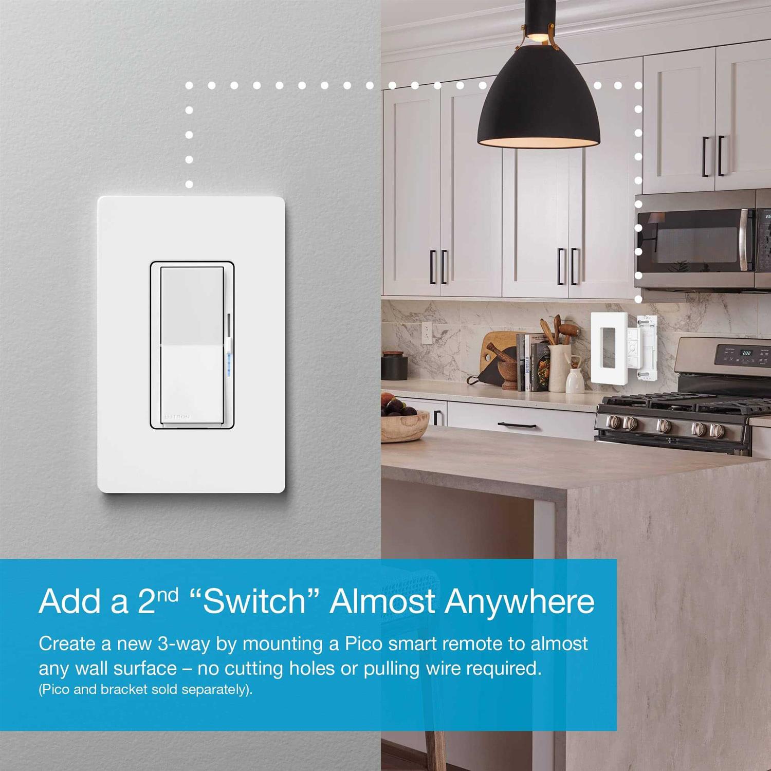 Lutron Diva Smart Dimmer Switch for Caseta Smart Lighting - Image 3