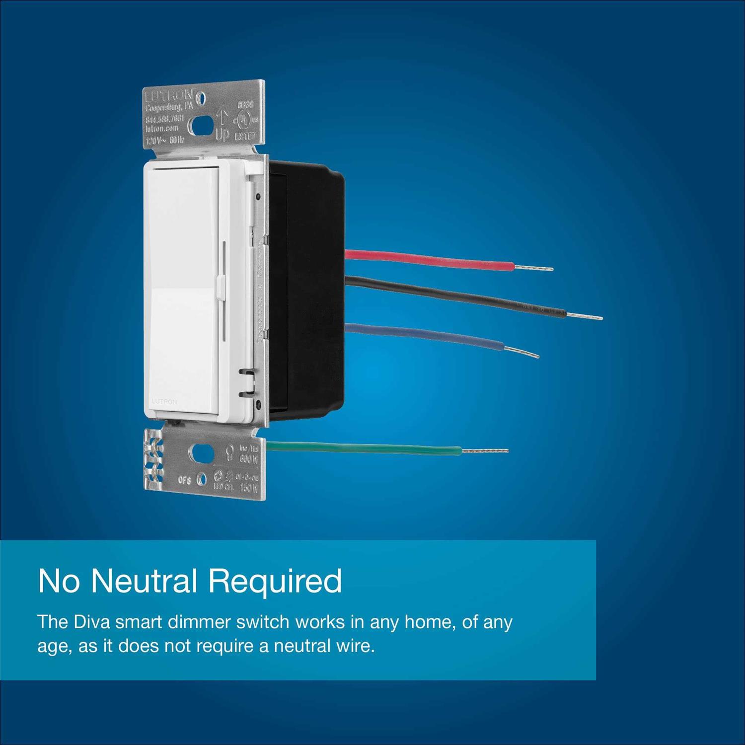 Lutron Diva Smart Dimmer Switch for Caseta Smart Lighting - Image 5