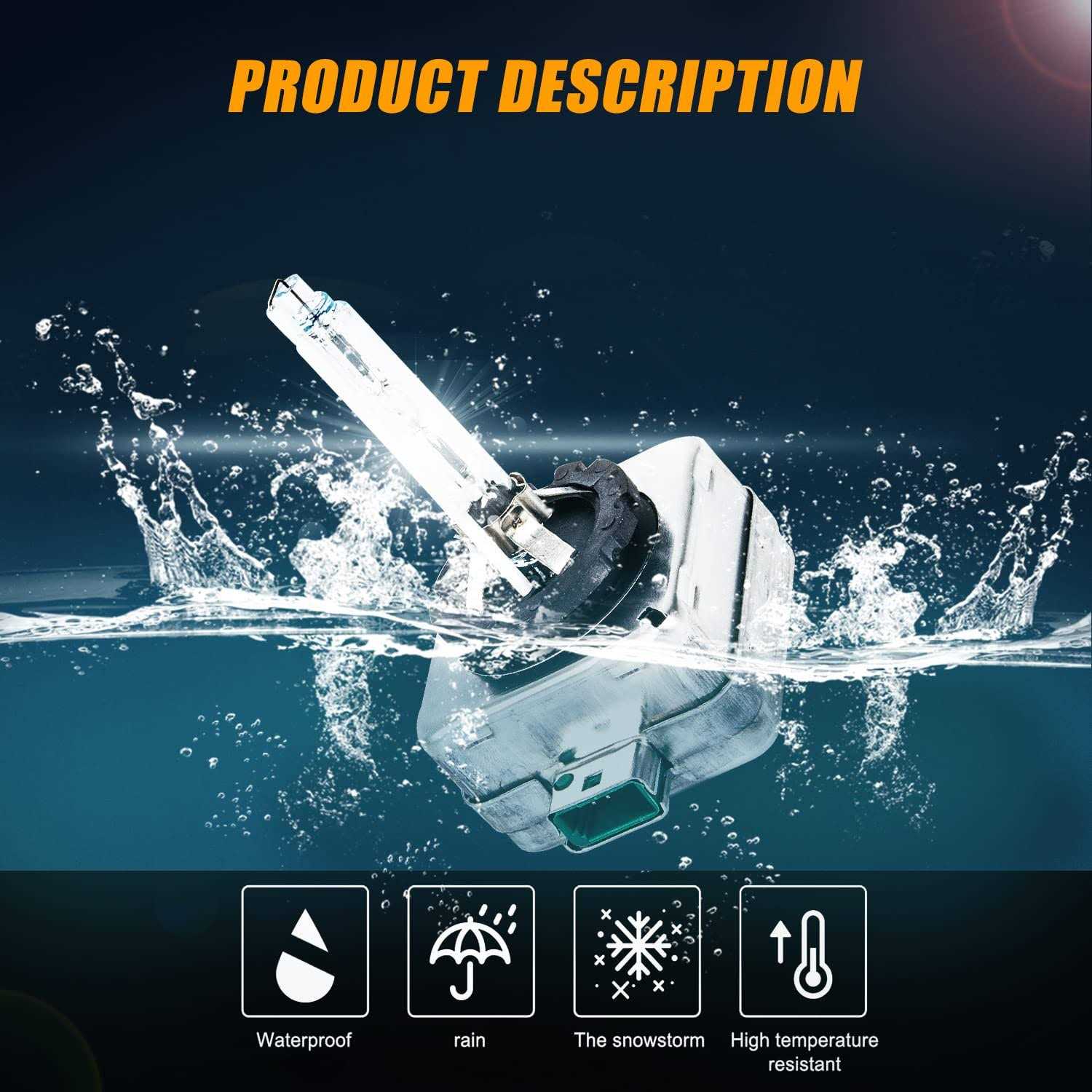 Ransoto 130732931515 Xenon Headlight Ballast Control Unit Module with D3s Bulb Compatible with Dodge Dart Cadillac Cts Xts Chevy Camaro Land Rover - Image 3