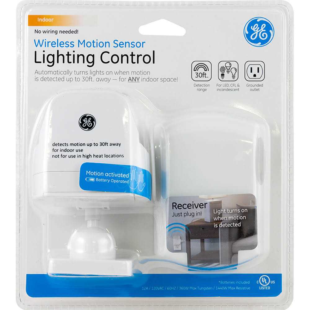 GE Wireless Motion Sensor Light Control with Grounded Receiver - Image 2