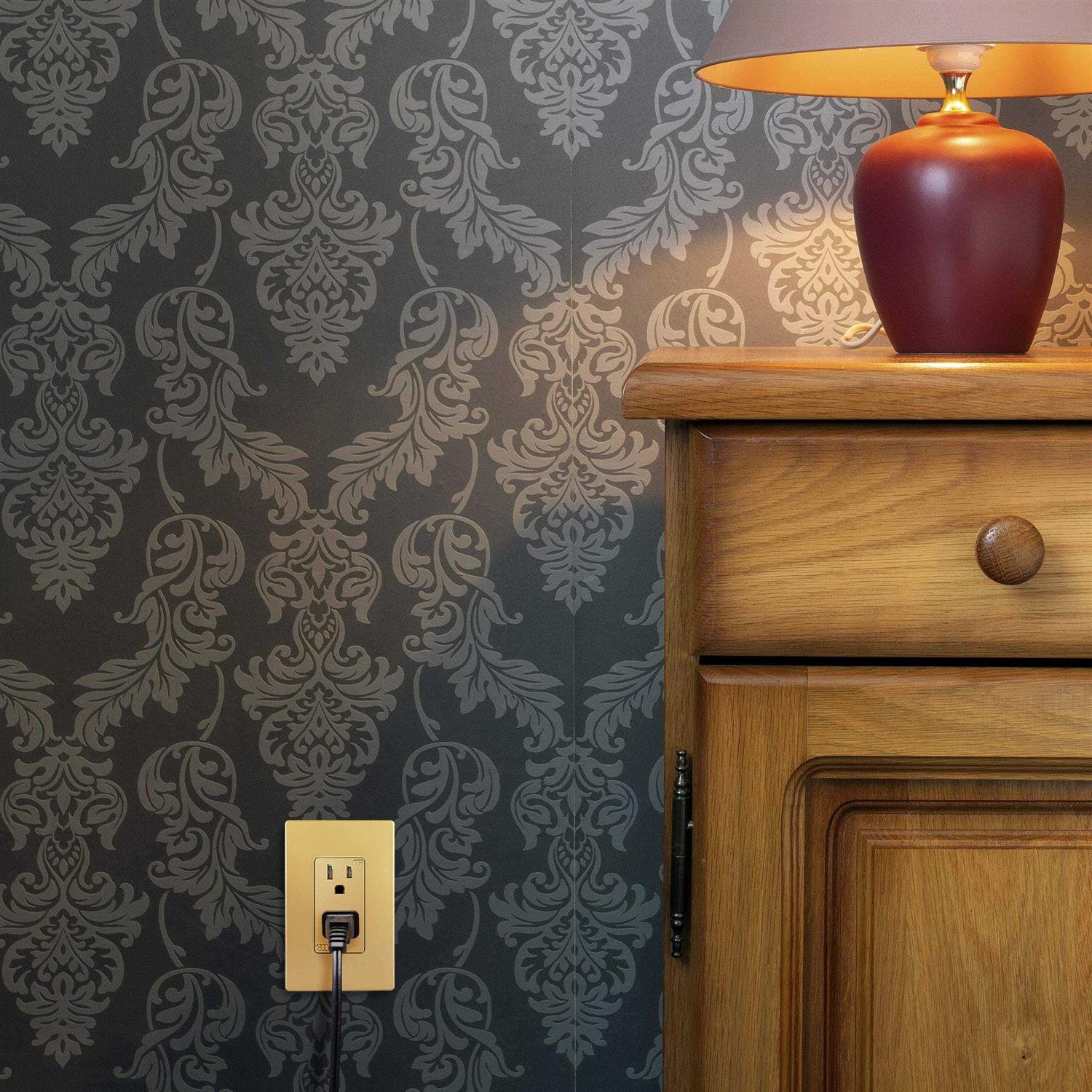 Enerlites Elite Series Decorator Receptacle Outlet Child Safe Tamper-Resistant - Image 5