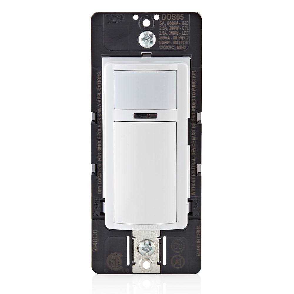 Leviton Decora Single Pole or 3-Way Occupancy/Motion Sensor Switch - Image 5