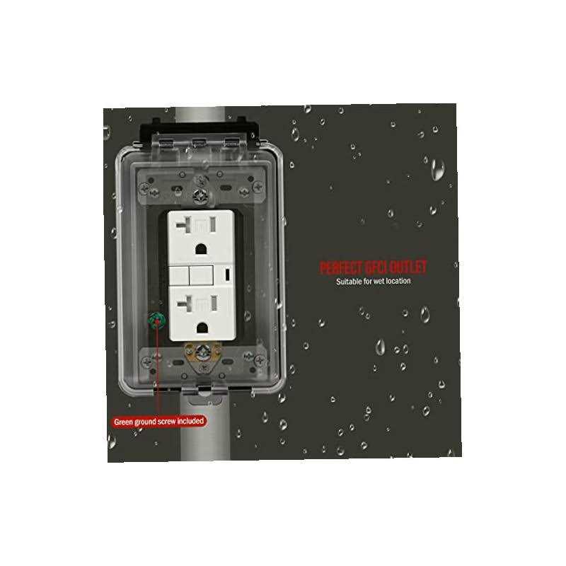 Enerlites Weatherproof Outlet Box with Three Threaded Outlets Outdoor Electrical Box - Image 4
