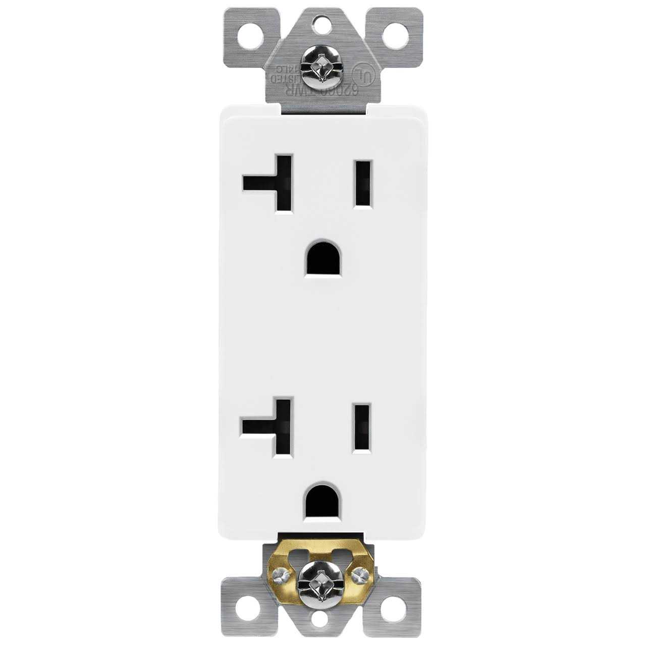 Enerlites 20 Amp Decorator Receptacle 62001-W - Image 5